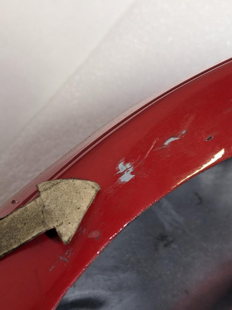 PORSCHE 911 964 CARRERA 89-94 RIGHT REAR BUMPER PANEL- RED 96450516400 USED R23