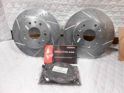 POWERSTOP 16-1363 CERAMIC BRAKE PADS & AR8654XL FRONT ROTORS FOR CHEVY R5
