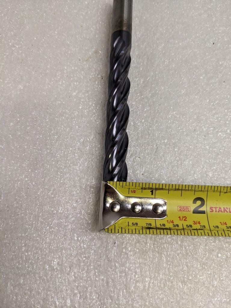 NIAGARA CUTTERS 09832 4-FLUTE1/2" DIA. 5" OAL HSS-CC-TIALN END MILL NEW R22T5