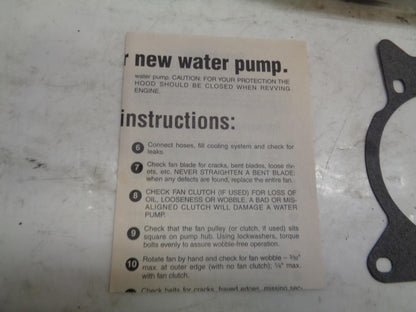 NEW PRESTONE GMB FORD/MERCURY WATER PUMP 125-1990 CP4107 R12 TB