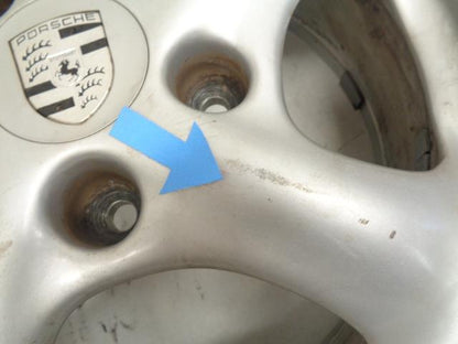 2 GENUINE PORSCHE TURBO TWIST FRONT WHEELS 17X7 ET55 5X130 996 362 124 0 WR