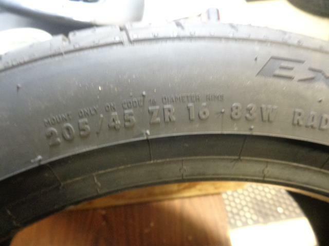 1 NEW CONTINENTAL EXTREME CONTACT SPORT PLUS P205 45 16 83W SL TIRE 15507050000
