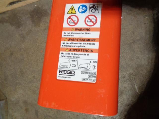 RIDGID MODEL 535 THREADING MACHINE FOR 1/8"-2" PIPE 2HP MANUAL CHUCK NEW #1 B2