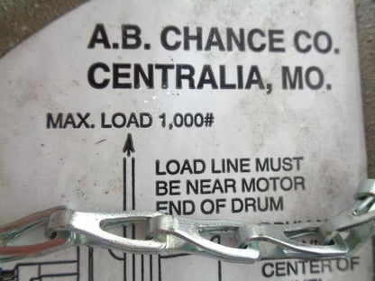 AB CHANCE CAPSTAN HOIST WINCH 1000LBS P308 0892 H2