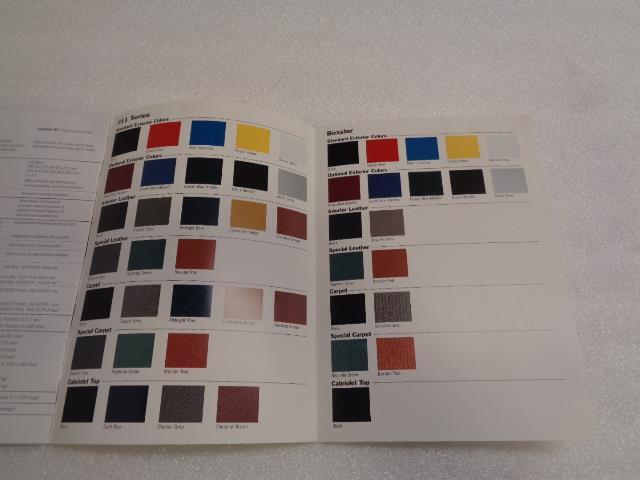 Porsche 911 (993) Boxster (986) Brochure 1996 Edition USED GENUINE R25