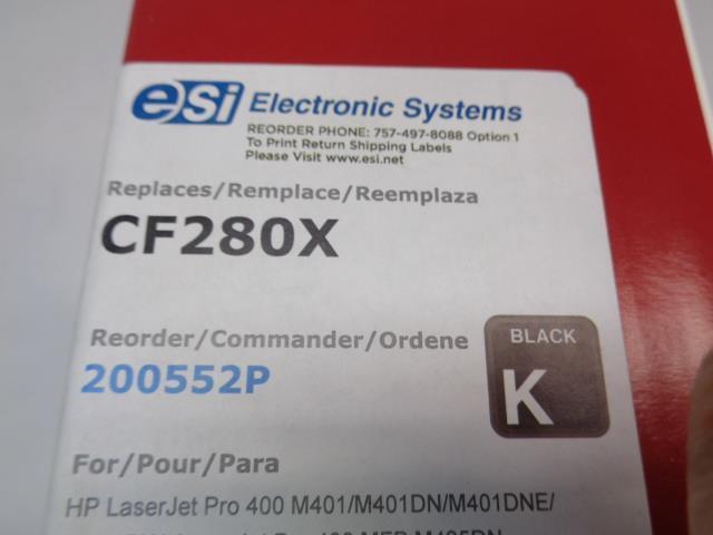 NWOE BLACK TONER CARTRIDGE REPLACEMENT FOR HP CF280X NEW SR