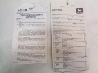 JOHN DEERE RE19778 TURBOCHARGER FOR JOHN DEERE ENGINES NEW E2