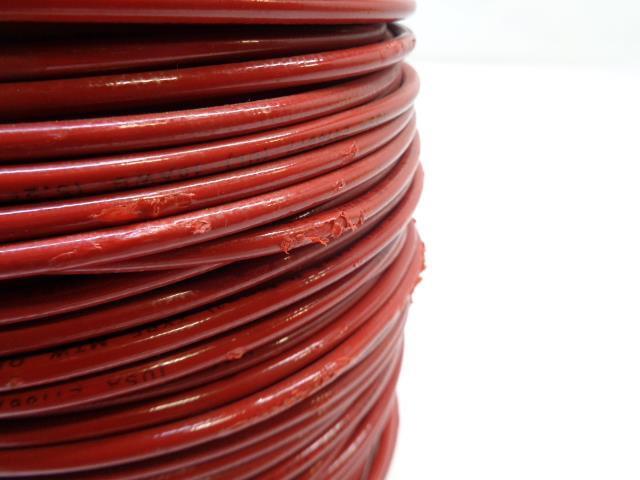 NEW RED COATED SOLID COPPER WIRE 10AWG 1000+ FT REEL 20MILS. INSULATION R35