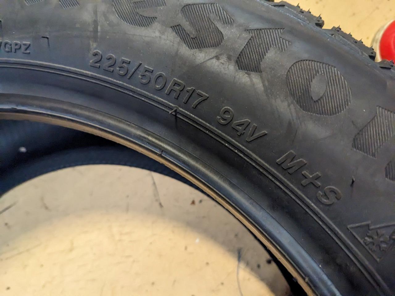 FIRESTONE WEATHERGRIP P 225 50 17 94V SL TIRE 011551 CQ2
