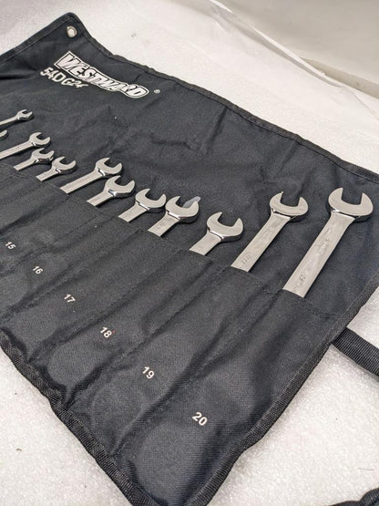 15-PIECE RATCHETING WRENCH SET, METRIC, 6MM TO 20MM HEAD SIZES 54DG24 NEW R22