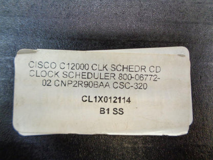 NEW CISCO CLOCK SCHEDULER CARD for C12000 800-06772-02 CNP2R90BAA CL1X012114 R35