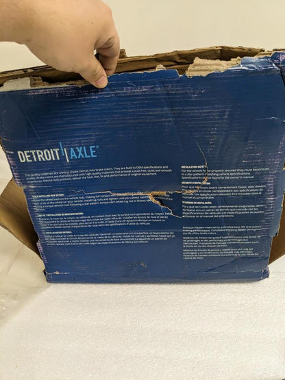 DETROIT AXLE FRONT DRILLED SLOTTED ROTORS (PAIR) 5X115 13X2.5" NEW R6