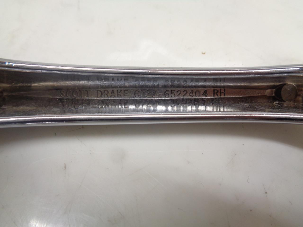 USED SCOTT DRAKE EXTERIOR DOOR HANDLES FOR 1968 FORD MUSTANG C7ZZ-6522404 R18T1