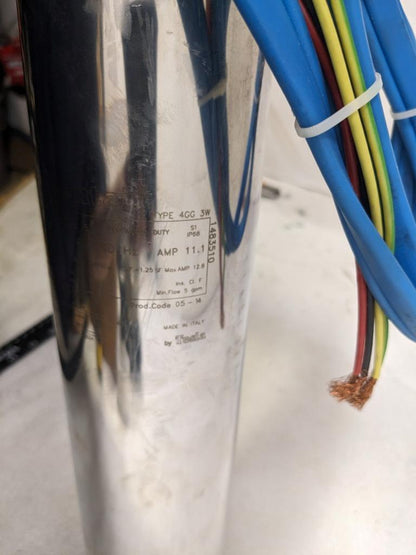 PENTAIR SUBMERSIBLE 4" MOTOR 3-WIRE 2HP 1-PHASE 230V 60HZ NEW H1