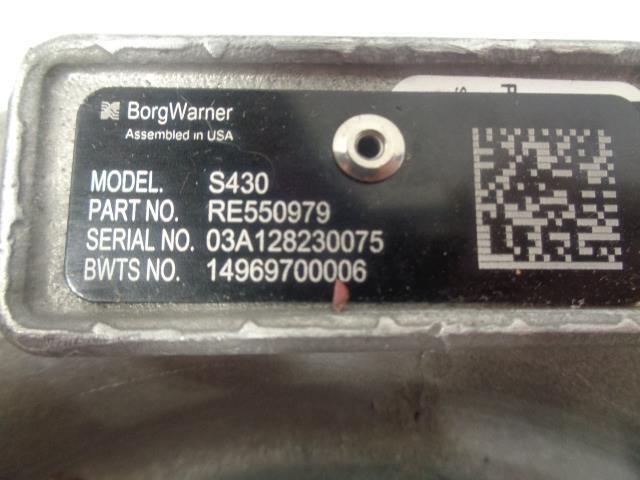 BORGWARNER TURBOCHARGER RE550979 S430 FOR JOHN DEERE NEW E2