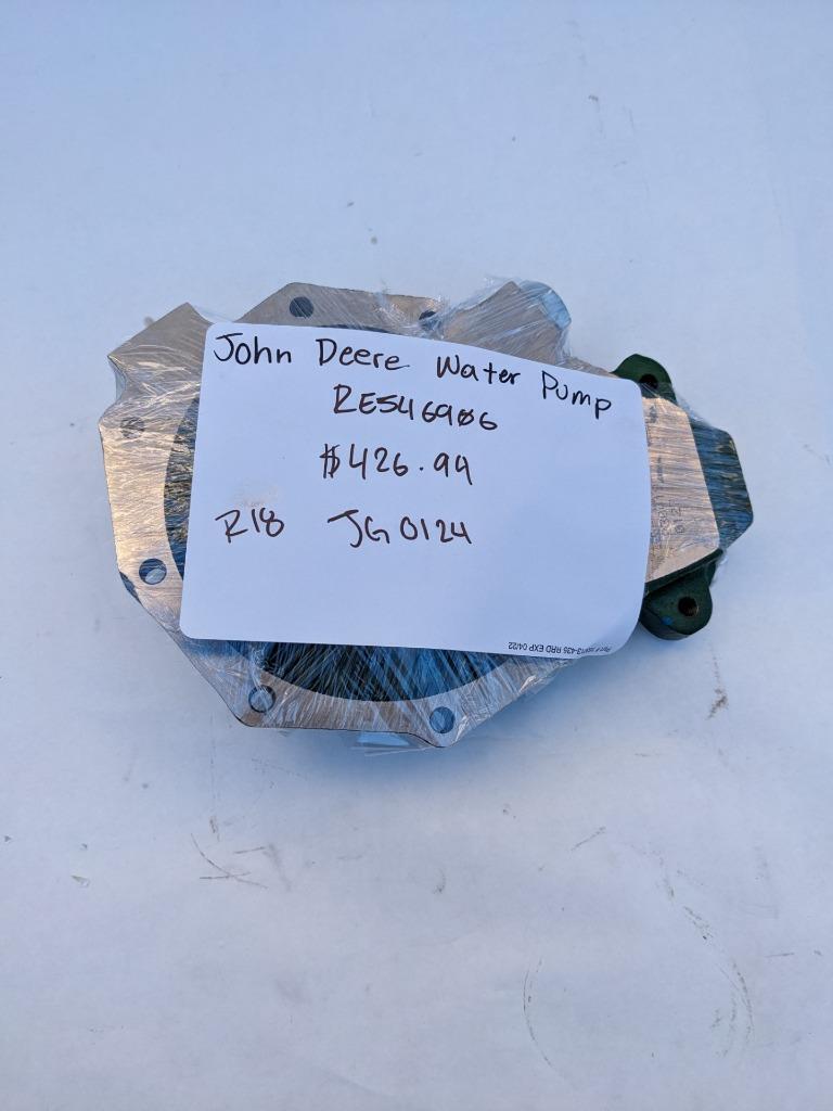 GENUINE JOHN DEERE HIGH FLOW WATER PUMP RE546906 R18