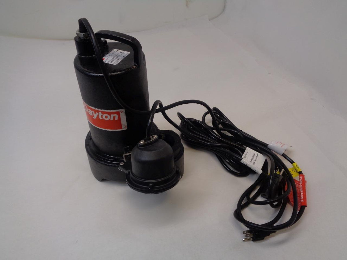 DAYTON 3BB80 3/4HP 1/1/2" F 3450RPM 120V SUBMERSIBLE SUMP PUMP NEW J2