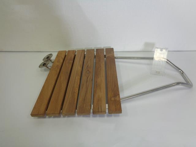 NEW DREAMLINE NATURAL TEAK FOLDING SHOWER SEAT SHST-02-TN SR