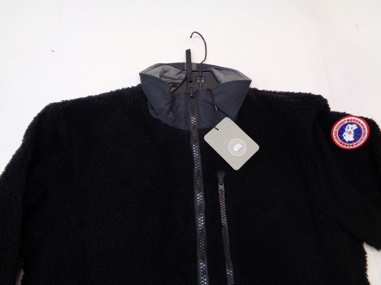 CANADA GOOSE MEN'S SIZE S BLACK KELOWNA KIND FLEECE JACKET 7017M1 SR