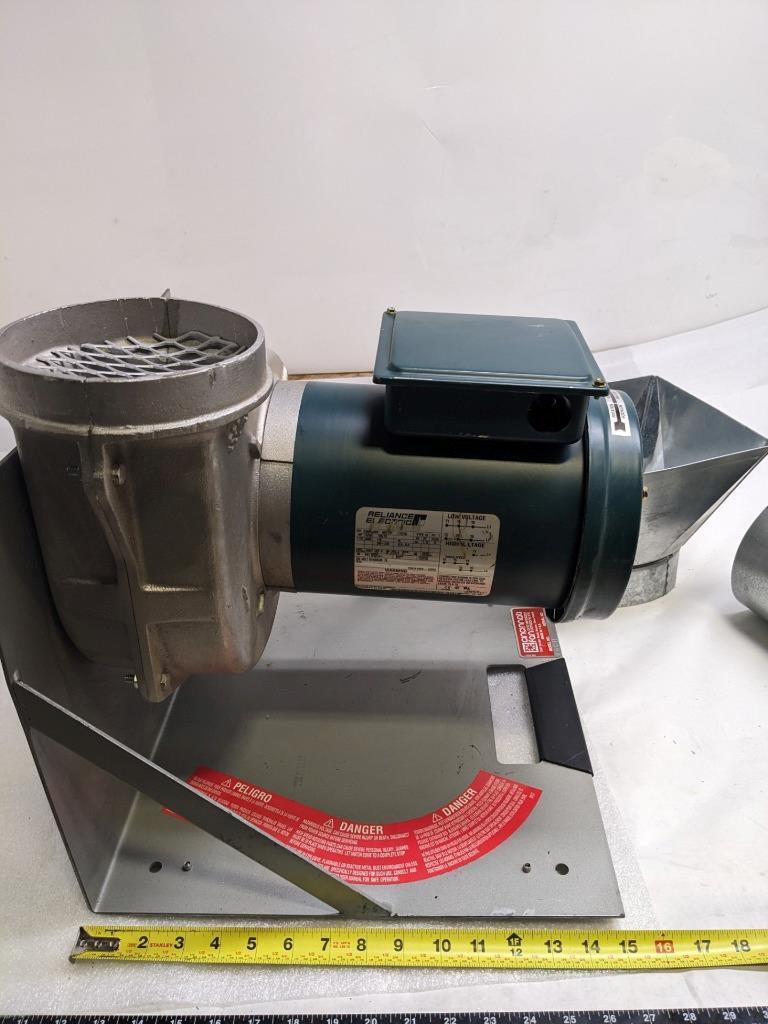 CINCINNATI FAN F-6-C/T1 FUME EXHAUSTER 1-1/2HP 3450RPM CAST ALUM 115V NEW B2