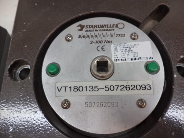 USED STAHLWILLE SENSOTORK 7707-2W TORQUE TESTER 2-100NM CAPACITY 3/8" DRIVE SR