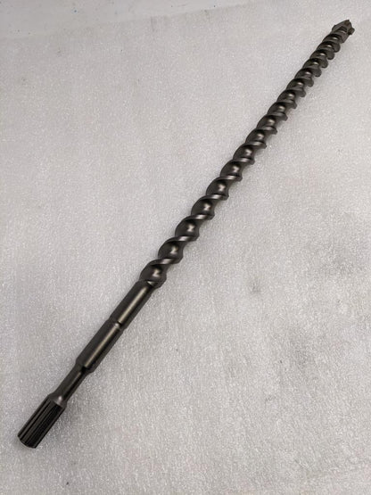 UNBRANDED 1" X 23" CARBIDE-TIPPED DRILL BIT 4-CUTTER 12-SPLINE SHAFT NEW D0