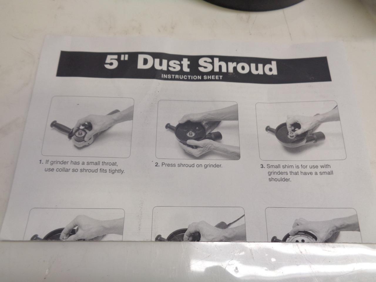 NEW ERMATOR 5" DUST SHROUD FOR HAND GRINDERS MFG#591267201 R22