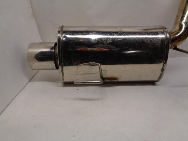 STAINLESS STEEL MUFFLER 2.75" INLET 2.5" & 3" OUTLETS 14" LENGTH R19