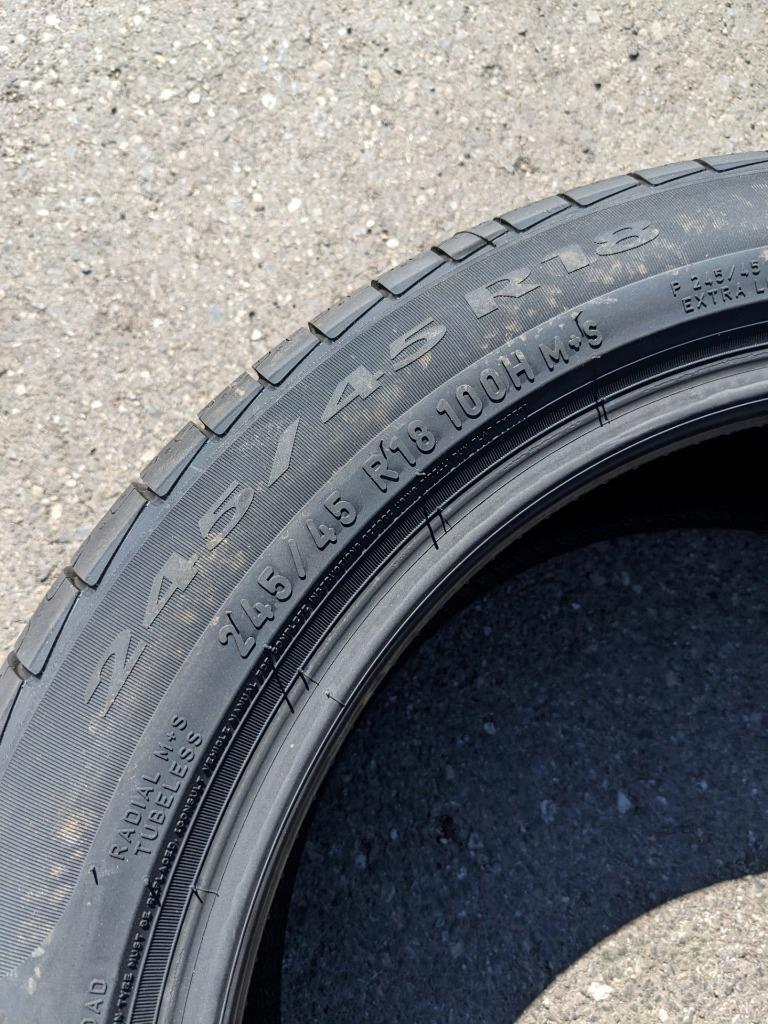 2 PIRELLI CINTURATO P7 ALL SEASON (AO) AUDI P 245 45 18 100H XL TIRES 213100 CQ4