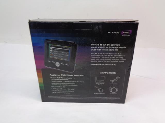 NEW AUDIOVOX 7 IN. WIDESCREEN PORTABLE DVD PLAYER BLACK DFL710 R17