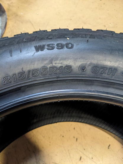 BRIDGESTONE BLIZZAK WS90 P 215 55 16 97H XL TIRES 001118 CQ1