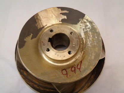 UNKNOWN 14" 5 VANE BRASS WATER PUMP INDUSTRIAL IMPELLER B02496F 1398 6M 145 I1