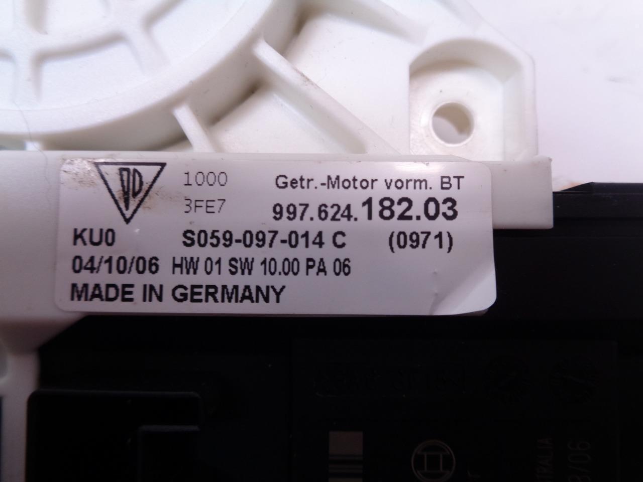 GENUINE PORSCHE WINDOW MOTOR W/CONTROL MODULE 997 624 182 03 R21T4