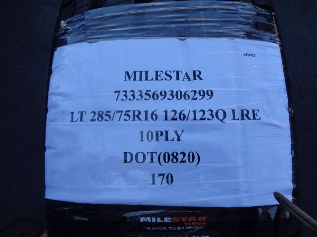 1 NEW MILESTAR PATAGONIA HT 285 75 16 126/123Q TIRE 7333569306299 SU7