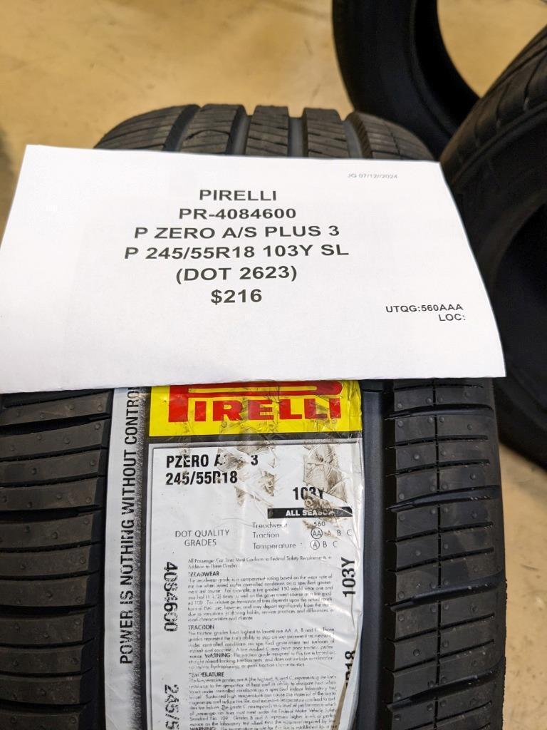 PIRELLI P ZERO A/S PLUS 3 P 245 55 18 103Y SL ALL SEASON TIRE 4084600 CQ3