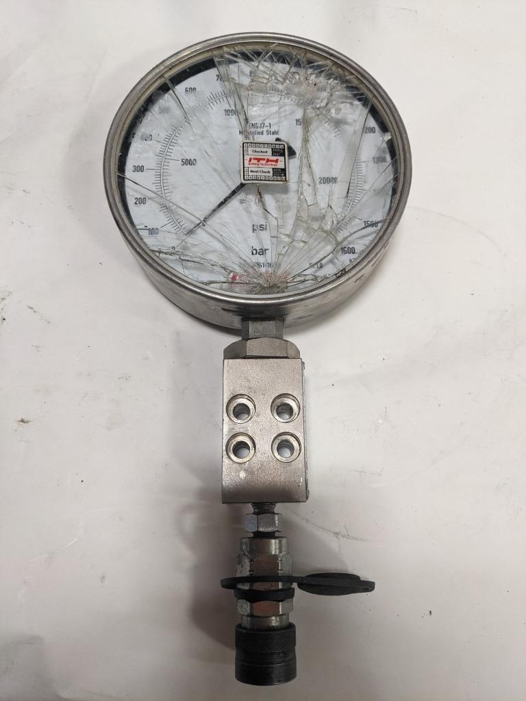 ITH PRESSURE GADGE  (EN837-1) BROKEN R22