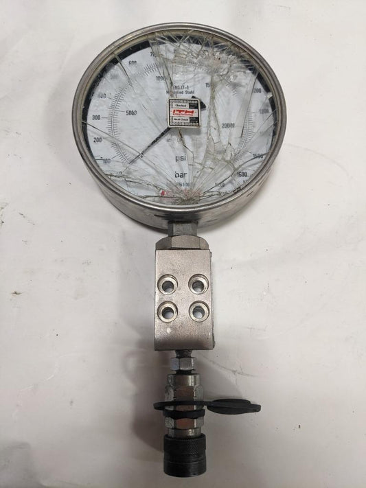 ITH PRESSURE GADGE  (EN837-1) BROKEN R22
