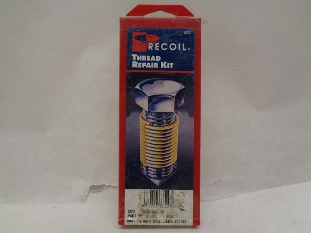 RECOIL THREAD REPAIR KIT UNC 3/4-10 19.75mm 25/32 DRILL 33120 R22T2