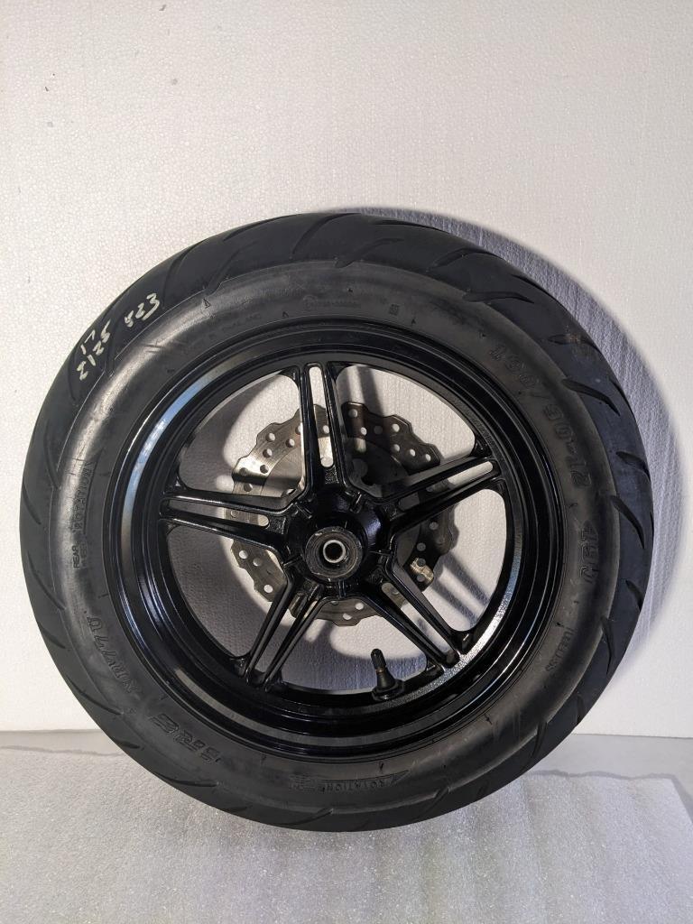 KAWASAKI F-0633 FRONT WHEEL 12XMT2.5 & 100/90-12 49J TIRE FOR Z125 PRO NEW KSLR