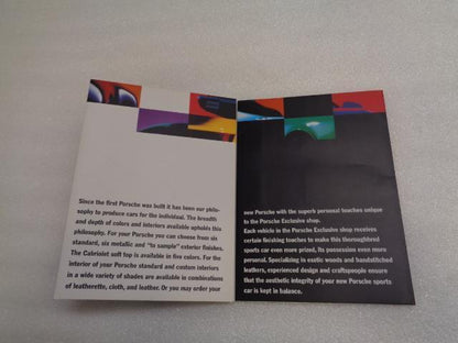Porsche Color Brochure 1993 Edition 911 928 968 USED GENUINE WVK 127 421 94 R25