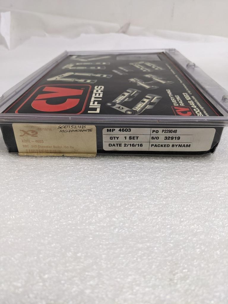 CV EVERYTHING HYDRUAULIC LIFTERS (8) 4603 BBC .842 DIAM .750 BODY NEW R10