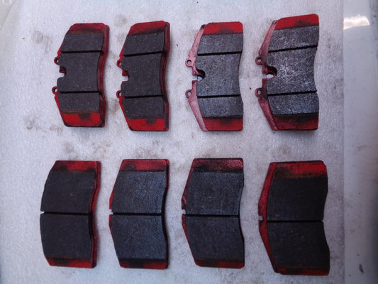 EBC RED STUFF CERAMIC FULL BRAKE PAD 8 PC SET FOR PORSCHE 928 48133767C R24T6