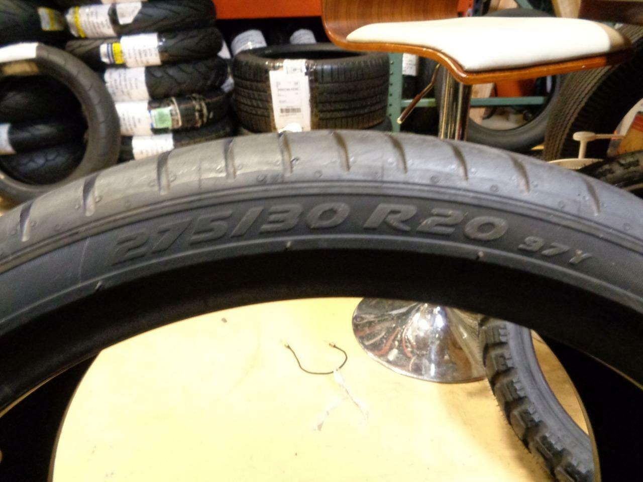 1 USED PIRELLI P-ZERO BMW RUNFLAT PZ4 275 30 20 97V 7/32" 2 PATCHES 2796900