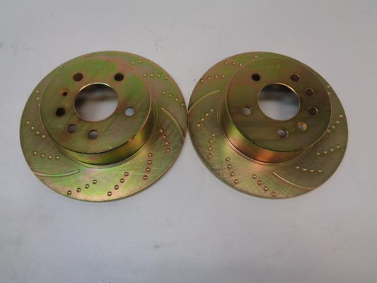 NOS EBC 3DG SERIES SLOTTED/DRILLED DISC BRAKE ROTORS FOR SAAB GD853 L1