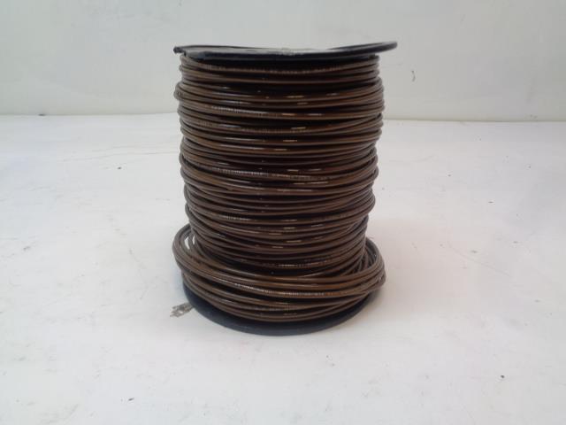 INSULATED WIRE 10 AWG SOLID COPPER SLK 600V 500 FT BROWN COAT R32