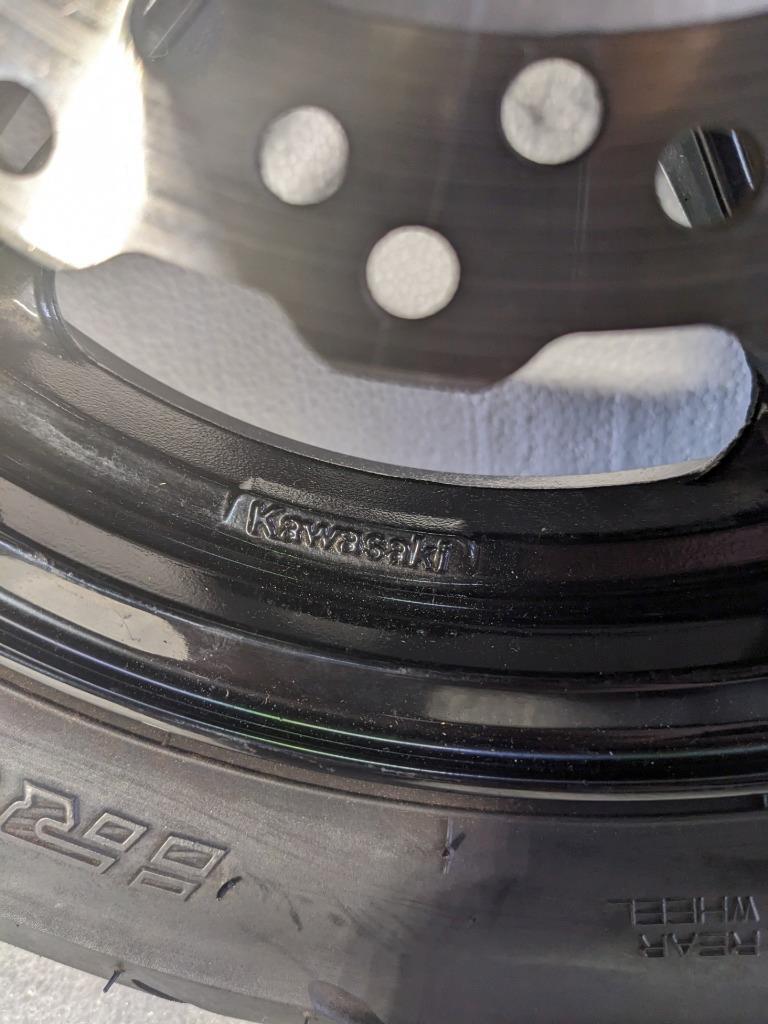 KAWASAKI F-0633 FRONT WHEEL 12XMT2.5 & 100/90-12 49J TIRE FOR Z125 PRO NEW KSLR