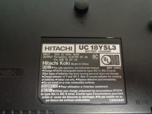 HITACHI 18 VOLLT LITHIUM ION 1/4IN CORDLESS IMPACT DRIVER WH18DBDL2  BSR35