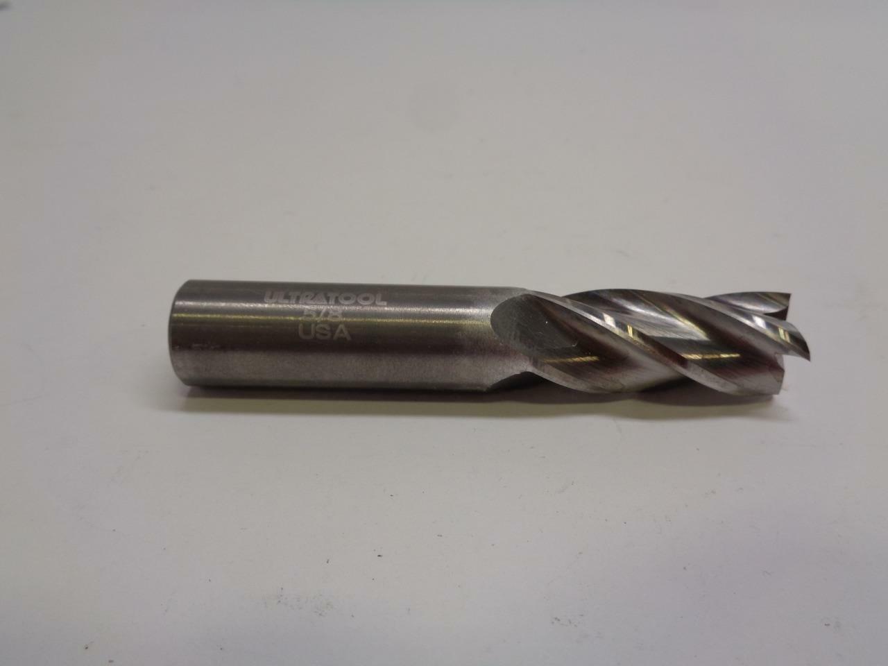 NEW ULTRA TOOL END MILL 5/8 X 1-1/2 X 3-1/2 X 4 FLT SQ NC EM 207367