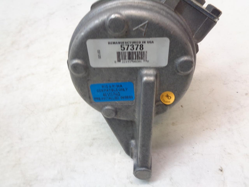 REMANUFACTURED 4 SEASONS 57378 AC COMPRESSOR 96-00 CHRYSLER, DODGE, PLYMOUTH R1