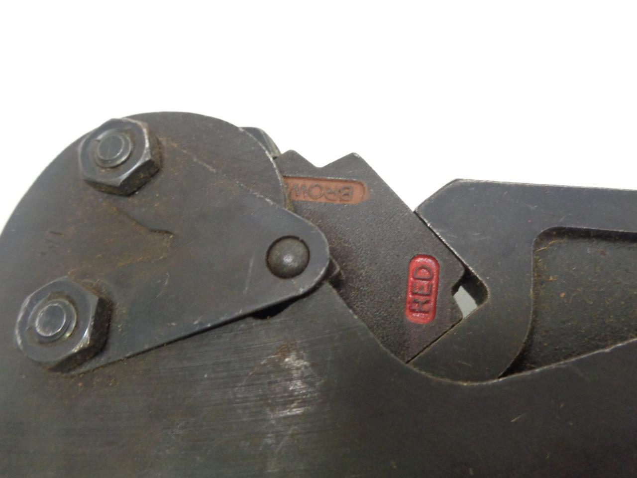 USED THOMAS & BETTS TBM5 SHURE STAKE TOOL W/ 3 COLOR-CODED DIES R27